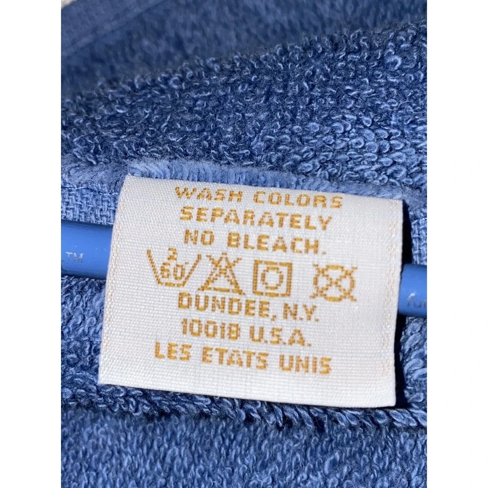 Dundee Blue Lace & Flower 3 Piece Towel Set‎ Vintage USA